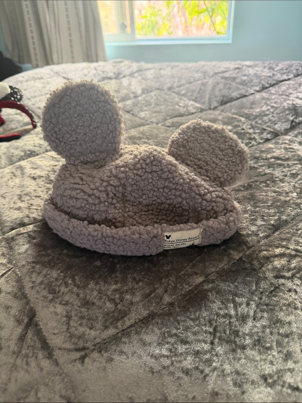 Tokyo Disney Sherpa cap with Mickey ears